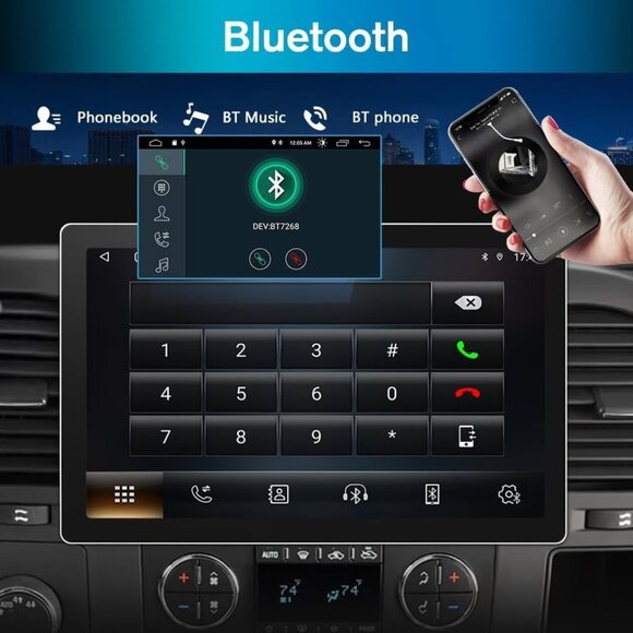 11.5" Car Stereo for Chevy/GMC 2007–2013, Compatible with CarPlay & Android Auto - Picture 4 of 8